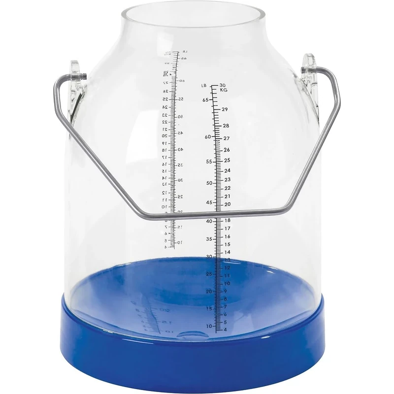 Milking Bucket 30 Litres with Scale Blue Handle Height 117 cm - Image 1