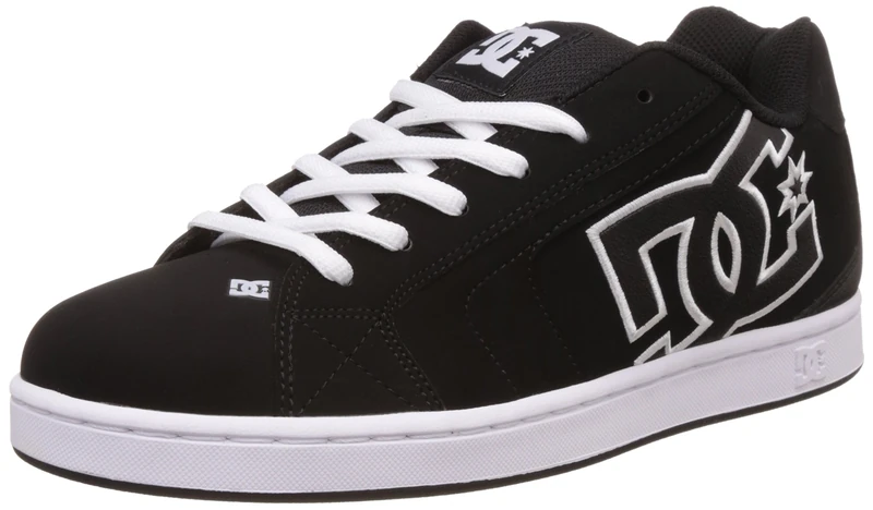 Dc Shoes Men Net Low-Top Sneakers, Black (Black/Black/White), 6 UK