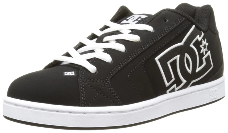 Dc Shoes Men Net Low-Top Sneakers, Black (Black/Black/White), 8 UK
