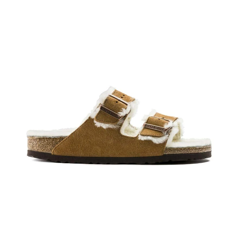 Birkenstock Arizona Mink, Unisex Adults' Open Toe Sandals, Brown (Mink), 5 UK (38 EU)