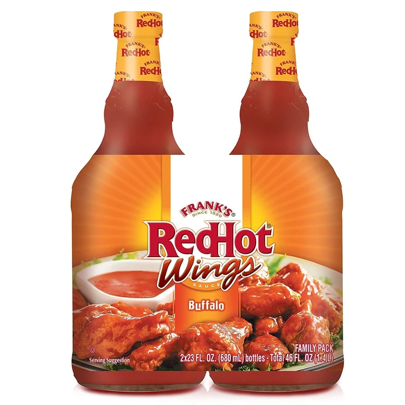 Frank's Redhot Buffalo Wing Sauce, Pepper, 1360 millilitre(680 ml X Pack of 2) - Image 1