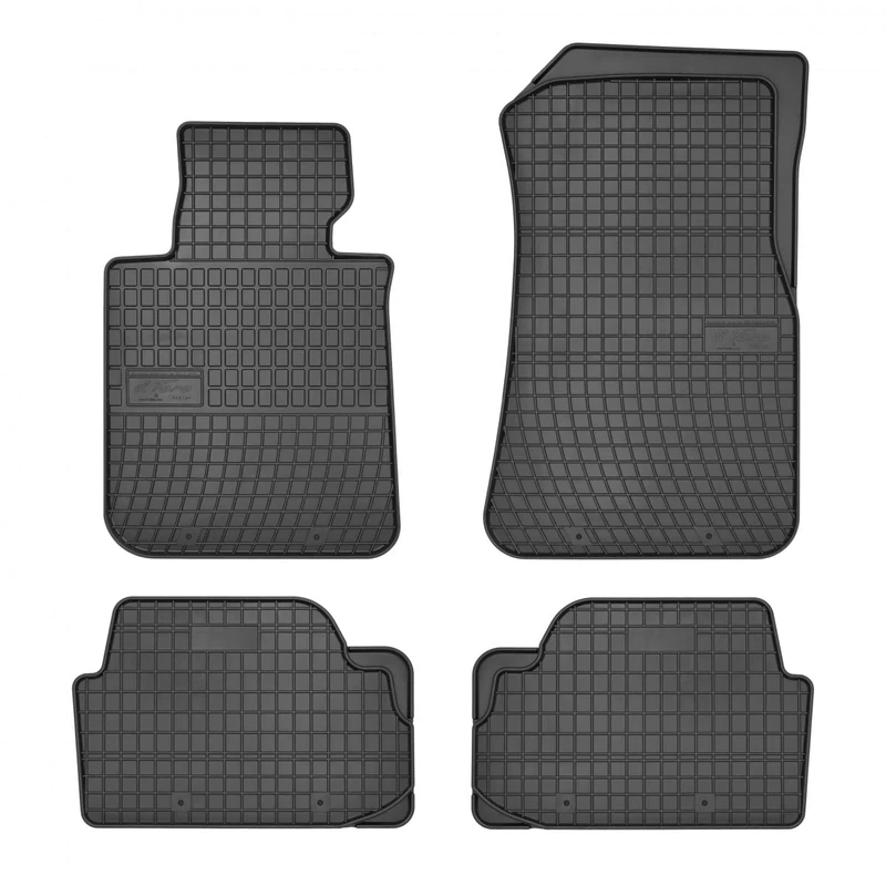 DBS 1765863 Rubber car floor mat - custom made - 4 pieces - high quality rubber -odourless - anti-slip - raised edges - steering wheel left