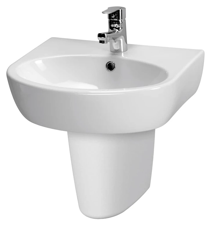 cersanit Parva 40 x 50 cm Oval Ceramic Wash Basin White