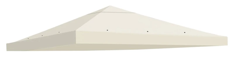 BenefitUSA Replacement 10'X10'Gazebo Canopy top Patio Pavilion Cover Sunshade Polyester Single Tier (Ecru)