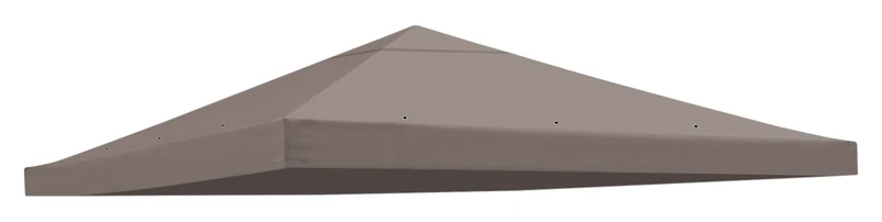 BenefitUSA Replacement Gazebo Canopy Top Patio Pavilion Cover Sunshade Polyester Single Tier, Taupe
