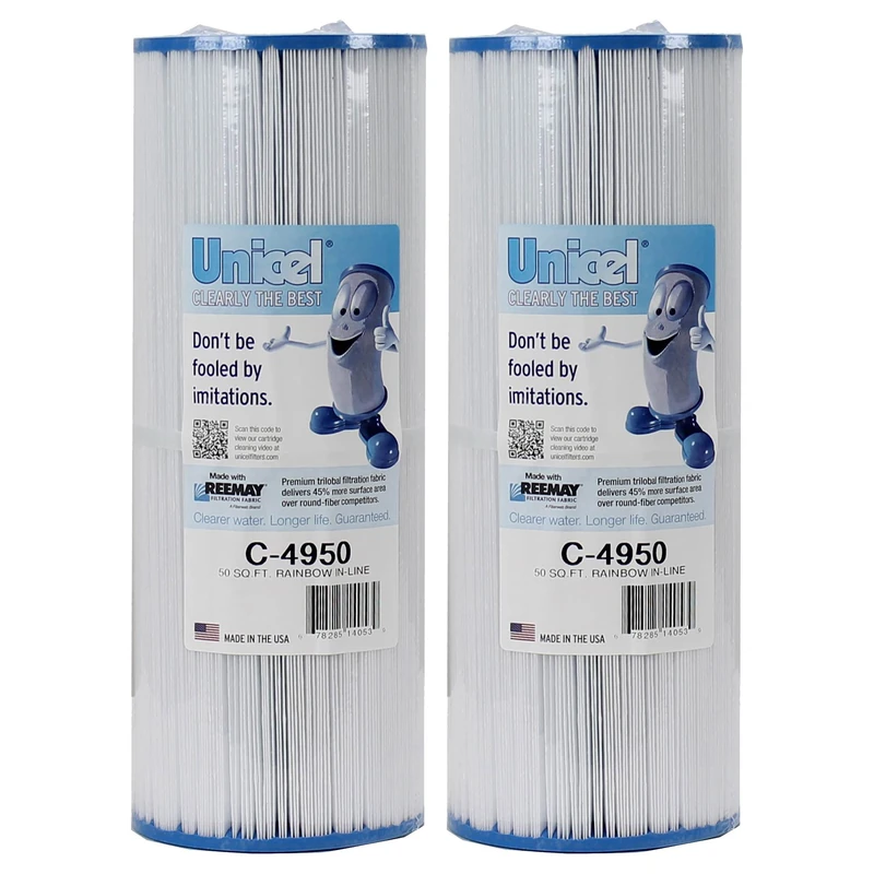 Unicel C-4950 (2 Pack) Pool/Spa Filter Replace Jacuzzi Cartridge, 50 sq. ft. - Image 1