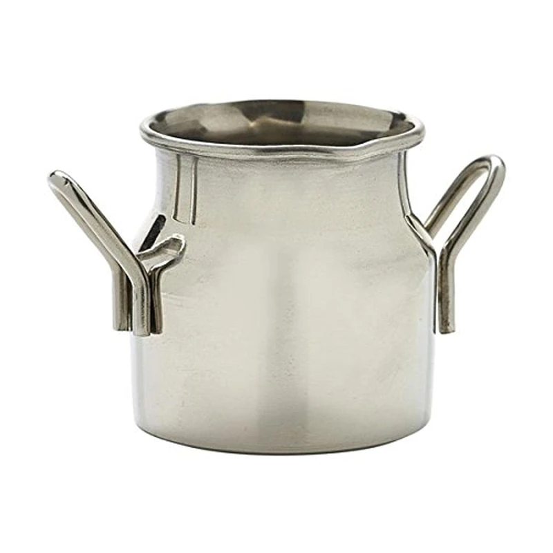 Genware NEV-MMC25 Mini Stainless Steel Milk Churn, 2.5 oz.