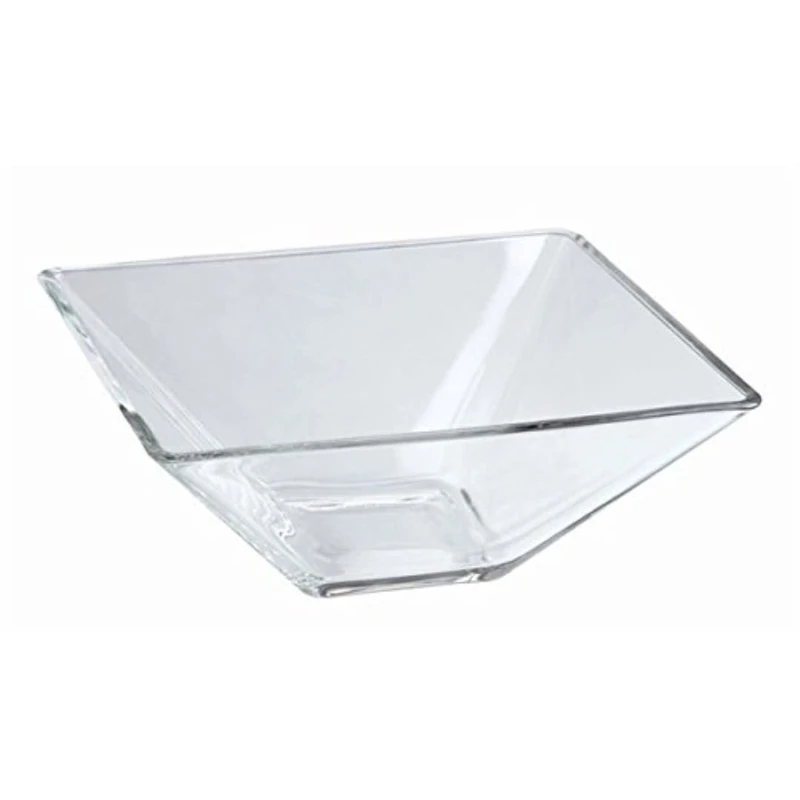 Genware NEV-B3175 Square Glass Bowl, 14 cm x 7 cm High (Pack of 6)