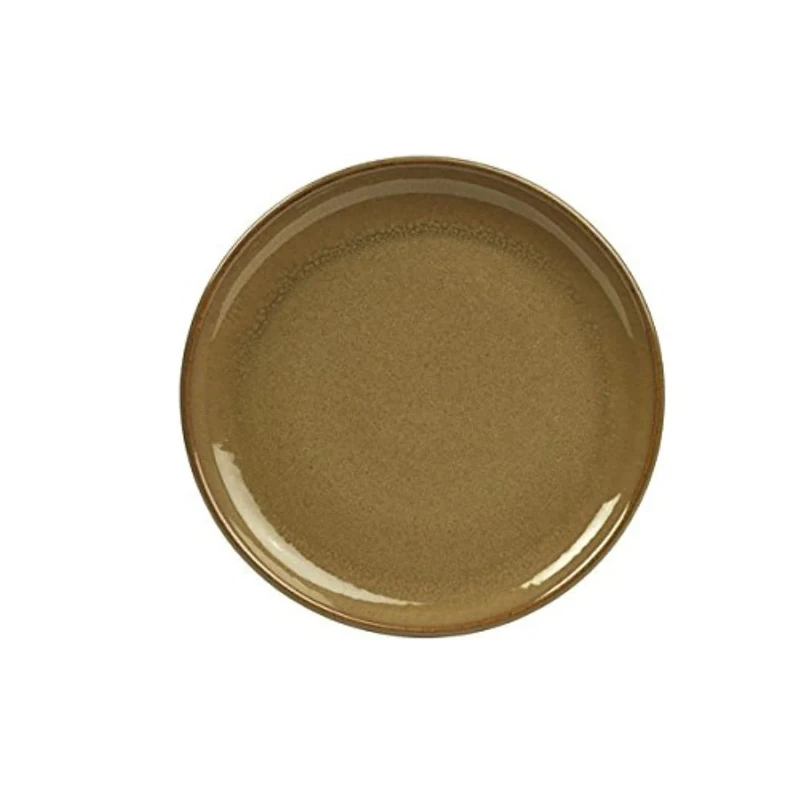 Genware NEV-CP-BR27 Terra Stoneware, Rustic Coupe Plate, 27.5 cm, Brown (Pack of 12)