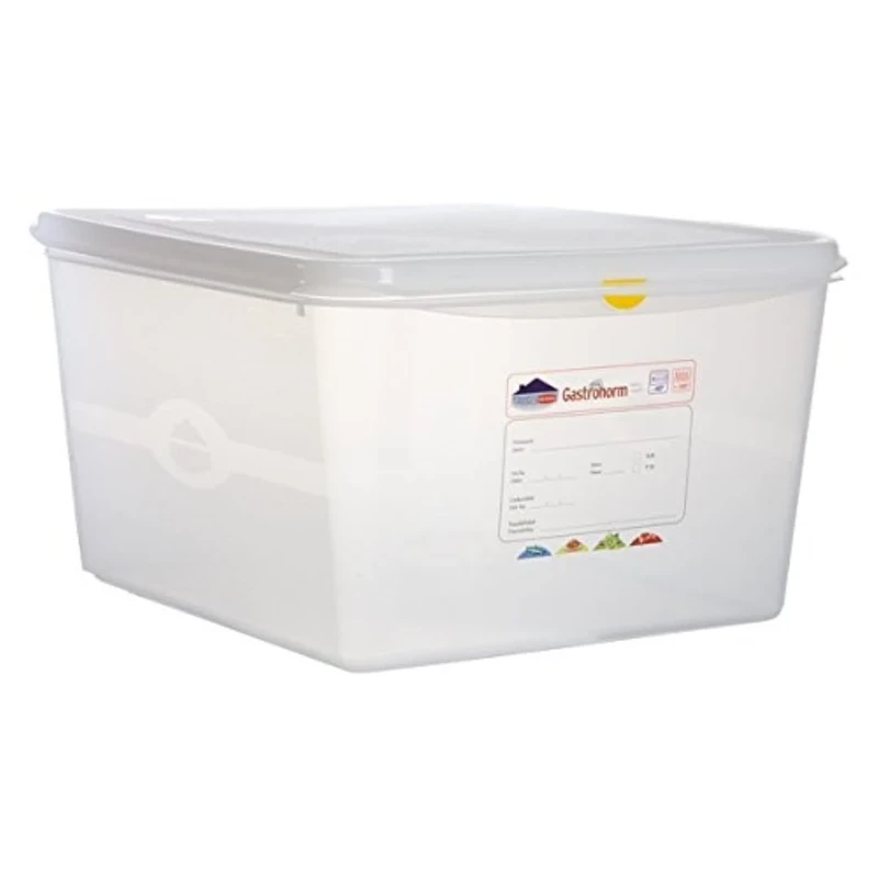 Genware NEV-12520 GN Storage Box, 2/3 200 mm Deep, 19 L (Pack of 6)