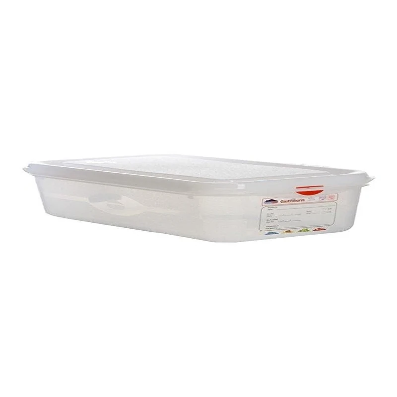Genware NEV-12440 GN Storage Box, 1/3 100 mm Deep, 4 L (Pack of 6)