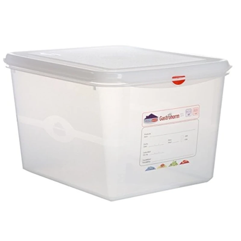 Genware NEV-12490 GN Storage Box, 1/2 200 mm Deep, 12.5 L (Pack of 6) - Image 1