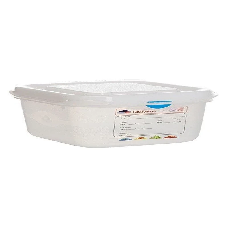 Genware NEV-12380 GN Storage Box, 1/6 100 mm Deep, 1.7 L (Pack of 6)
