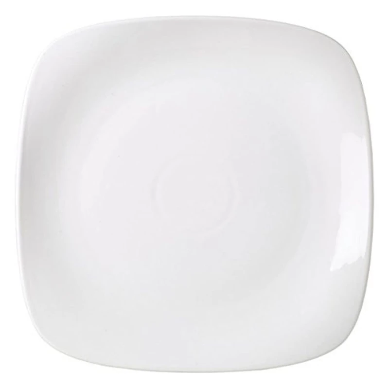 Genware NEV-184527 Royal Rounded Square Plate, 27 cm (Pack of 6)