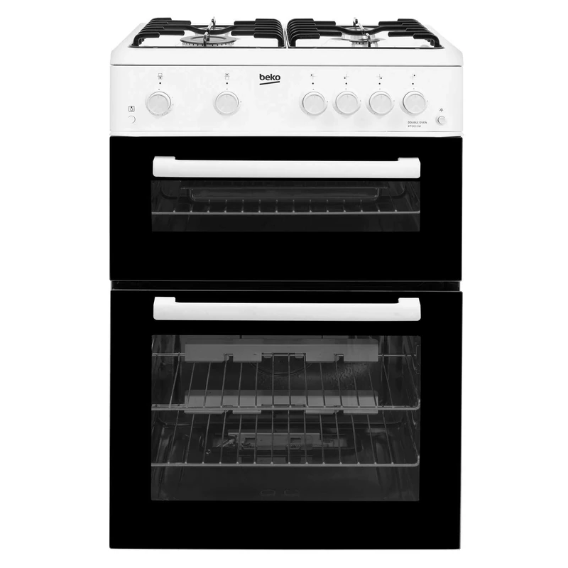 Beko KTG611W 60cm Double Cavity Gas Cooker White