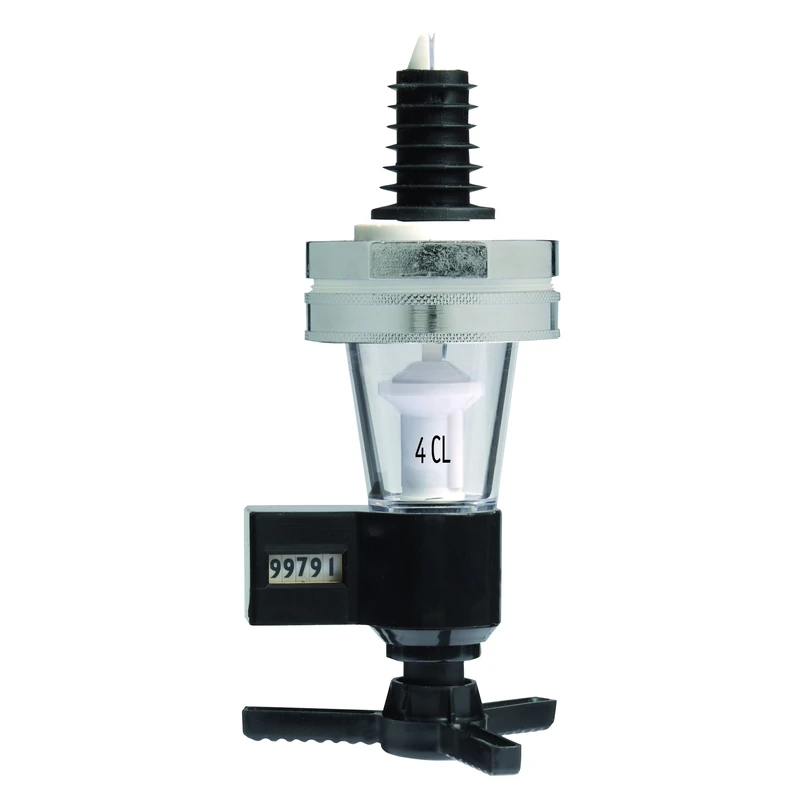 Westmark "Professional Dosing Unit with Counter, Black/Silver/Transparent, 4 cl - Image 1