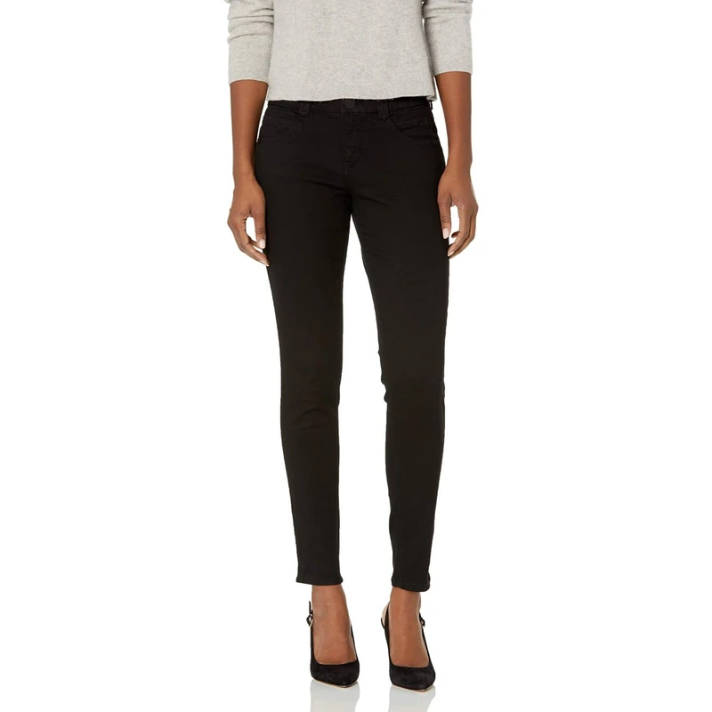 Democracy Women's Ab Solution Jegging Jeans, Black, 6