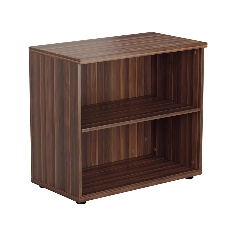 Office Essentials Desk High Bookcase, Dark Walnut, 80 x 45 x 73 cm