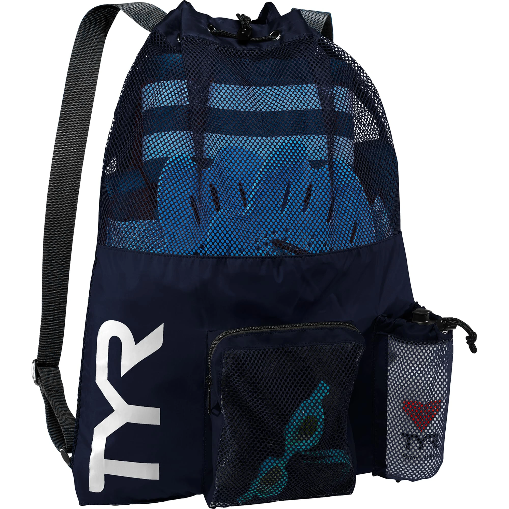 TYR Unisex's Big Mesh Mummy Backpack Bag, Navy, One Size