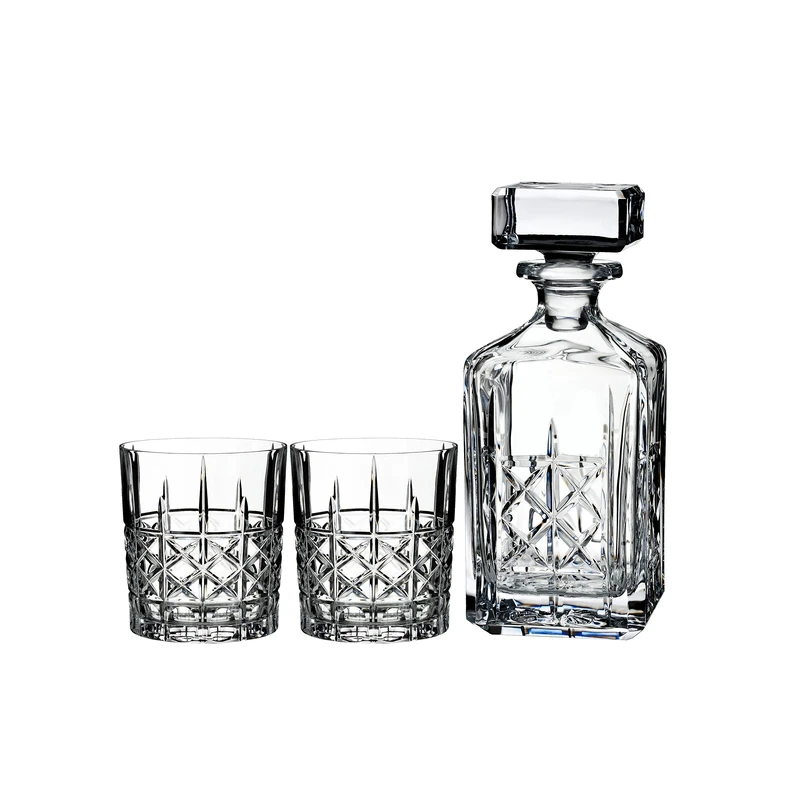 Waterford Marquis Brady 40018794 Decanter & DOF Tumbler, Set of 2, Crystal, 11.65cm