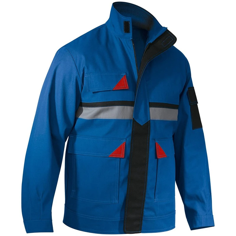 Kubler 16165881-4650-106 Size 106 "Classiq Brand X" Protect Jacket - Cornflower Blue/Red