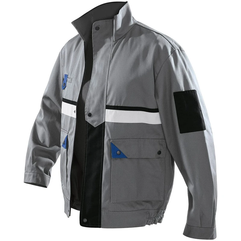 Kubler 11135803-9046-62 Size 62 "Classiq Brand X" Jacket - Grey/Cornflower Blue - Image 1