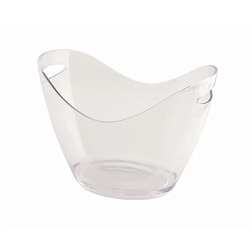 GenWare NEV-PCB-L Plastic Champagne Bucket, Clear, Large