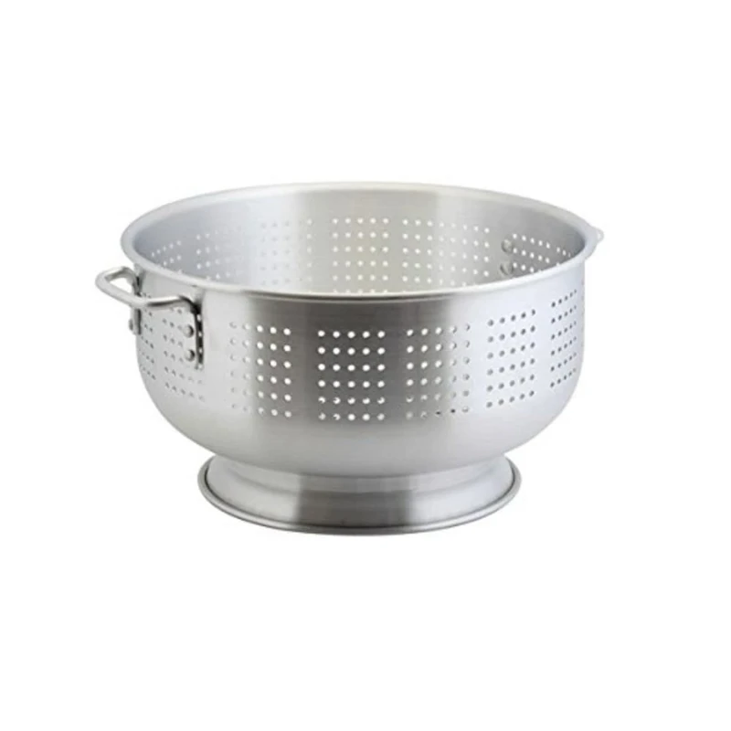 Genware NEV-COL15 Colander, Heavy Duty, Aluminium, 15.2 L, 40.6 cm x 23.6 cm