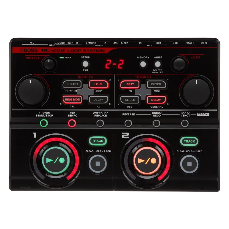 BOSS RC-202 Loop Station | Fingertip Looping for Progressive Music Creators | Two Stereo Tracks | 64 Phrase Memories | USB Audio/MIDI Interface | For Club Performers, Electronic Musicians & Beatboxers