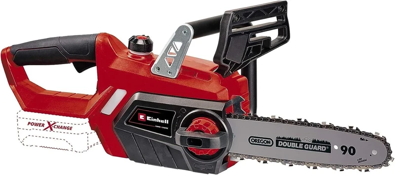 Einhell Cordless Chainsaw GE-LC 18/25 Li-Solo Power X-Change (18 V, 23 cm Cutting Length, 4.5 m/Second Chain Speed, Automatic Chain Lubrication, Tool-Free Chain tensioning, Without Battery)