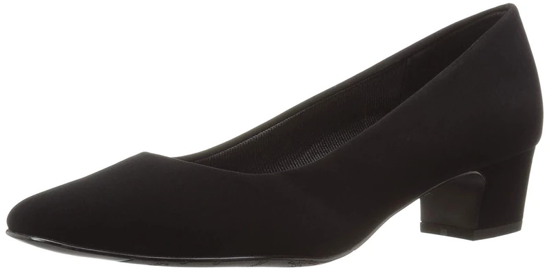 Easy Street Women's Prim Dress Pump, Black Lamey, 5.5 UK Wide