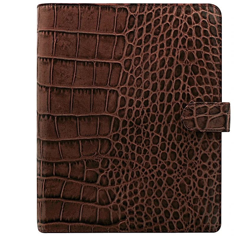 Filofax A5 Classic Croc Organiser - Chestnut