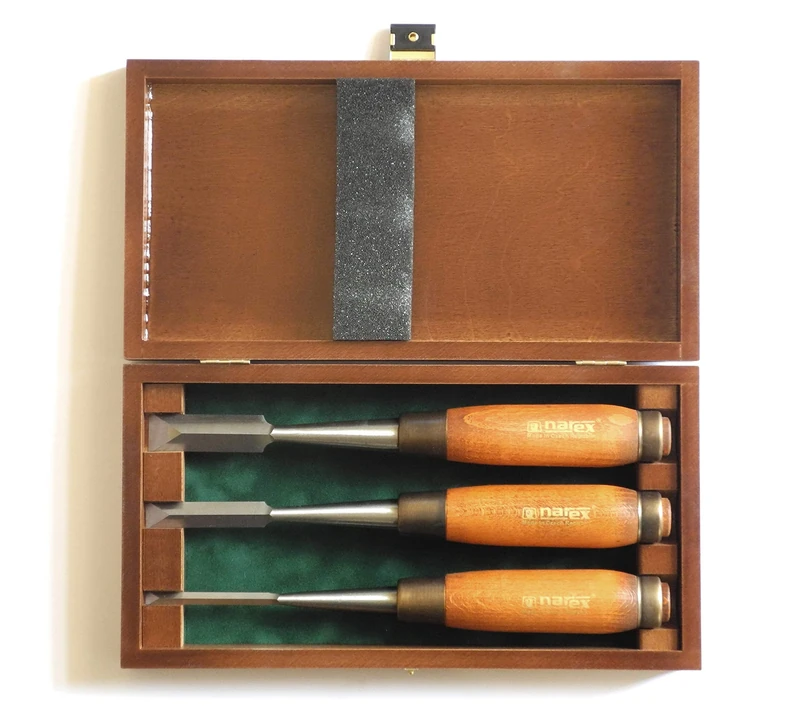 NAREX Set of Dovetail chisels, Wood LINE Plus 1/4"-1/2"-3/4"