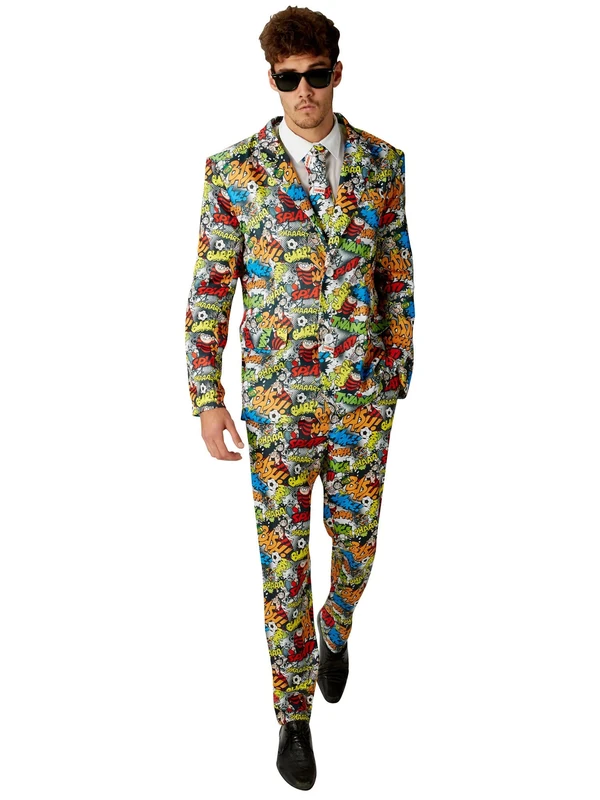 Rubies 810952XL Official Dennis The Menace Icon Suit The Beano, Adult's, X-Large Halloween