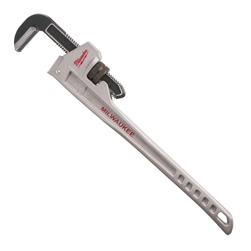 Milwaukee 48 22 7224 24-Inch Aluminium Pipe Wrench - Red/Black/Silver