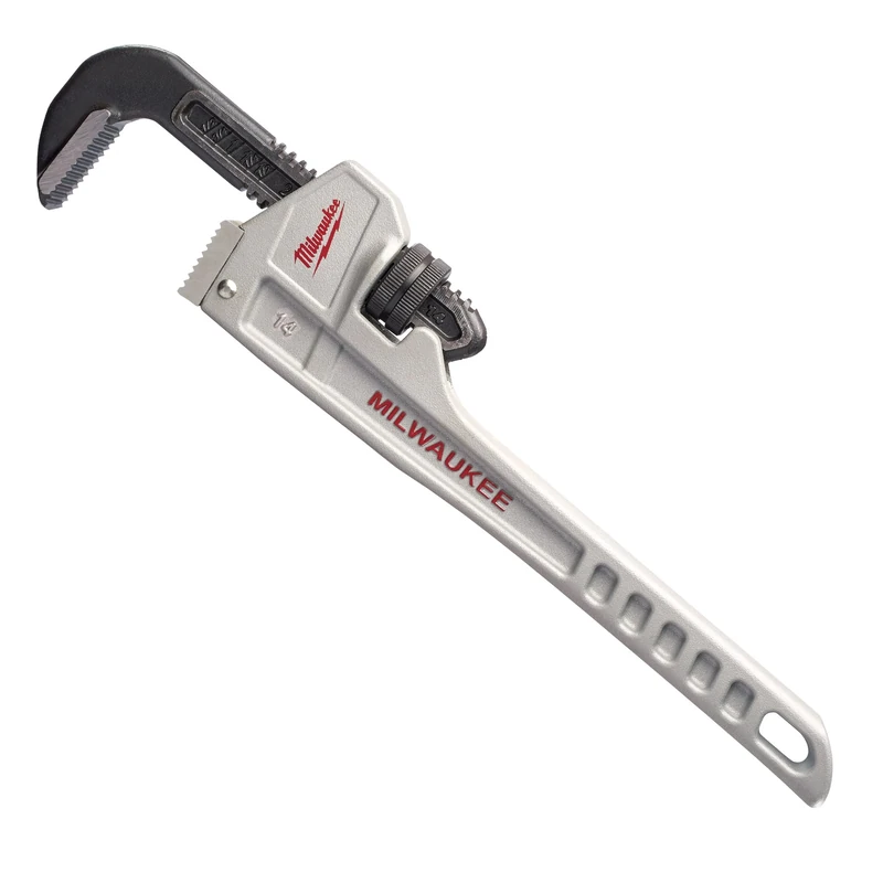 Milwaukee 48 22 7214 14-Inch Aluminium Pipe Wrench - Red/Black/Silver