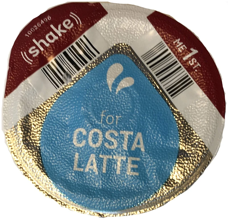 96 x Tassimo Costa Latte 325ml Milk Creamer Pods Only (NO COFFEE DISCS) SOLD LOOSE - New Smaller Disc