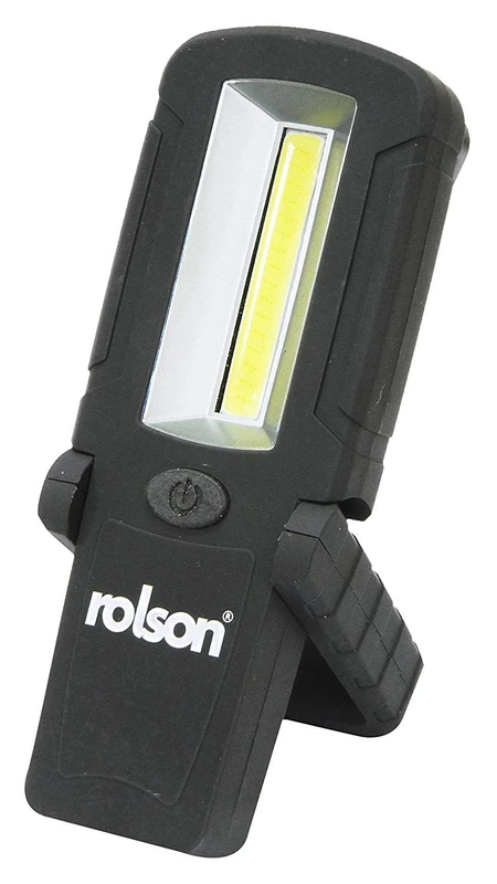 Rolson 61454 COB Work Light with Belt Clip - Black