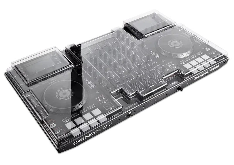 Decksaver Cover for Denon MCX-8000 - Super-Durable Polycarbonate Protective lid in Smoked Clear Colour, Made in The UK - The DJs' Choice for Unbeatable Protection