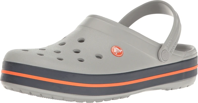Crocs Crocband, Unisex Adults Clogs, Grey (Light Grey/Navy), 3 (36/37 EU)