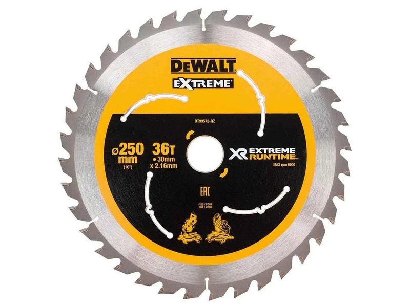 DEWALT Xtreme RUNTIME 250MM X 30MM 36T CSB