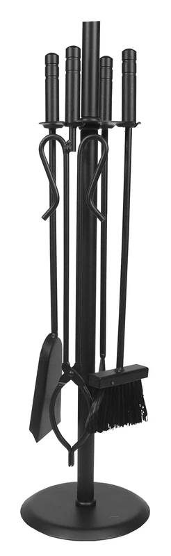 Imex El Zorro 12011-N Pack of 4 Round Fireplace Black