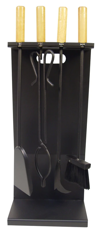 Imex El Zorro 12022-N – Pack of 4 for Flat Fireplace, Black