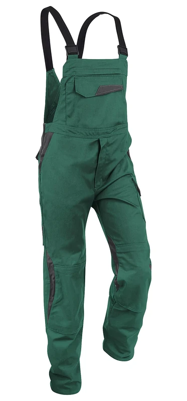 Kubler 3L473421-6597-44 Size 44 "Vita Cotton+" Dungarees - Green/Anthracite