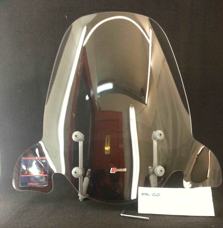 FACO 22681 WINDSCREEN WITH BRACKETS FIT FOR PIAGGIO CARNABY 200 2007 2008 - Image 1