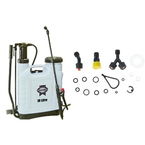 Faithfull SPRAY16AV Pressure Sprayer Knapsack 16L & Faithfull SPRAY16K Service Kit for 16L Spray Set