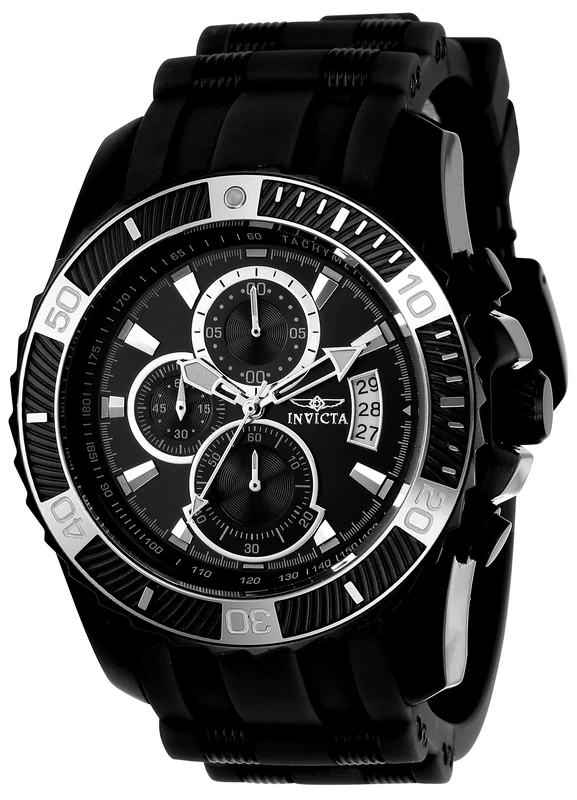 Invicta Pro Diver - Scuba 22433 Men's Watch - Waterproof - Analogue - Quartz Movement - Stainless Steel with Black dial - 45mm