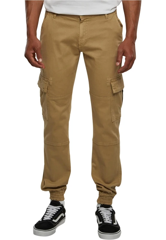 Urban Classics Men's Washed Cargo Twill Jogging Pants Trouser, sand, 32