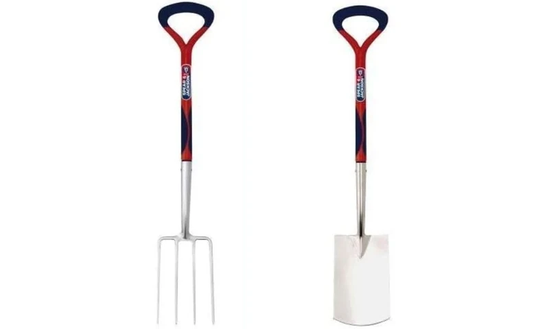 Spear & Jackson Select Stainless Digging Fork & Spear & Jackson Select Stainless Digging Spade Set