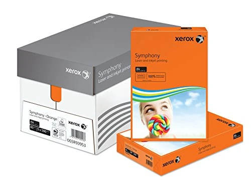 xerox A4 80 GSM Symphony Printer Paper Box - Orange